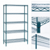 Thumbnail image #3 for EagleGard 5-Tier Starter Wire Shelving Unit, 48 x 21 x 86 Inches, Hybrid Epoxy Finish