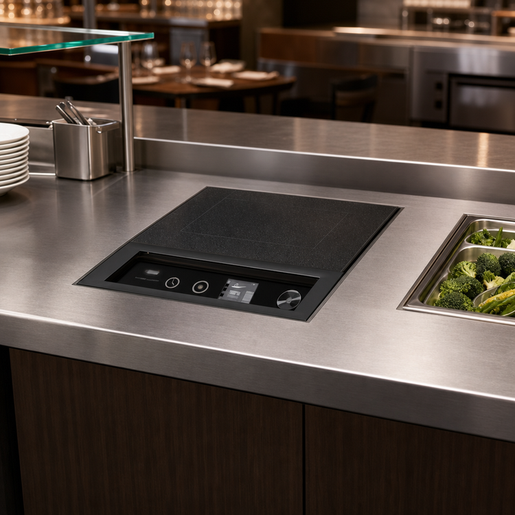 Product image #3 for Hatco Rapide Cuisine Drop-In Countertop Single Burner Induction Cooktop with TFT Digital Controls