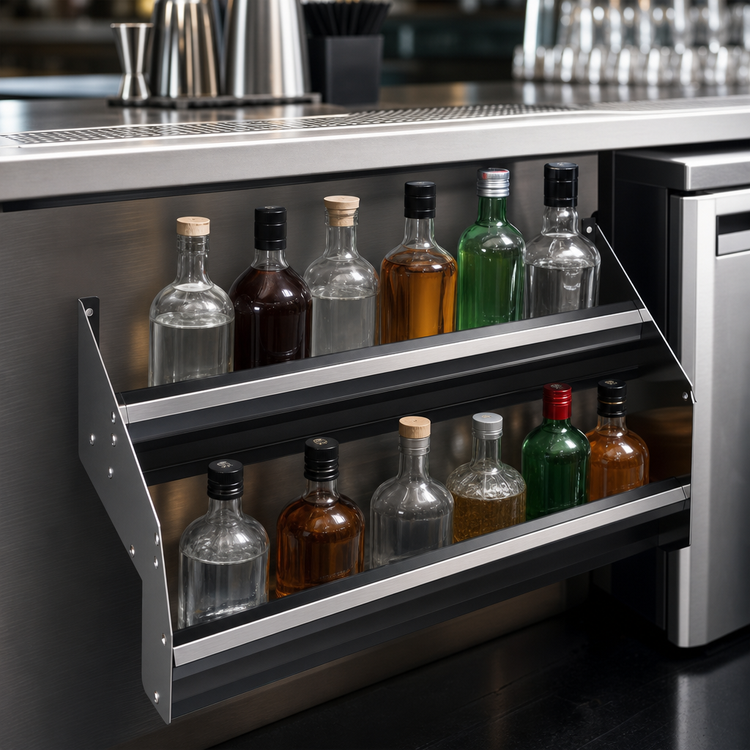 Product image #3 for Krowne Royal Series 38-Inch Built-In Double Speed Rail, Stainless Steel