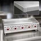 Thumbnail image #3 for Magikitch'n (Middleby) MKG-60 60-Inch Countertop Gas Griddle with 1-Inch Polished Steel Plate and Snap-Action Thermostat