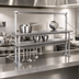 Thumbnail image #3 for Eagle Flex-Master 18-Inch Stainless Steel Table-Mount Overshelf Post, Sold in Pairs
