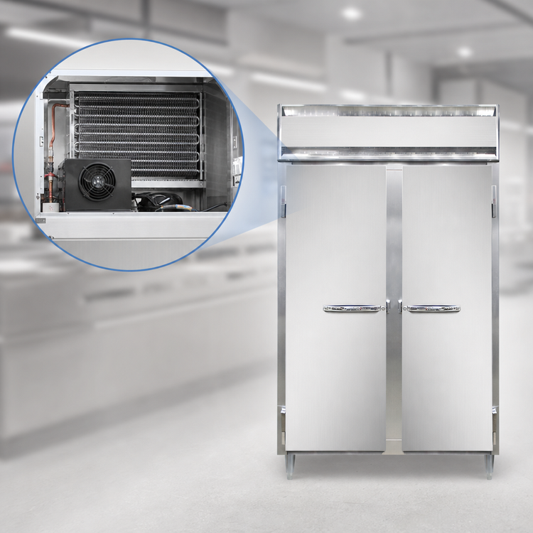 Product image #4 for Continental Refrigerator Designer Line D2FSNSA Two-Section Shallow Depth Reach-In Freezer