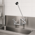 Thumbnail image #3 for T&S Brass Wall-Mount Service Sink Faucet, 8-Inch Centers, Lever Handles, Dual Vacuum Breaker, Built-In Stops, Polished Chrome Finish