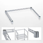 Thumbnail image #3 for Metro Super Erecta SF53N3S 3-Sided Channel Frame, 36 x 24-Inch, 304 Stainless Steel