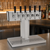 Thumbnail image #3 for Glastender Countertop 1-Column Glycol-Cooled Tee Draft Dispensing Tower with 6 Faucets, Polished Chrome