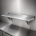 Thumbnail image #3 for Advance Tabco 84-Inch x 12-Inch Wall-Mounted Stainless Steel Shelf, 16-Gauge 304 Satin Finish