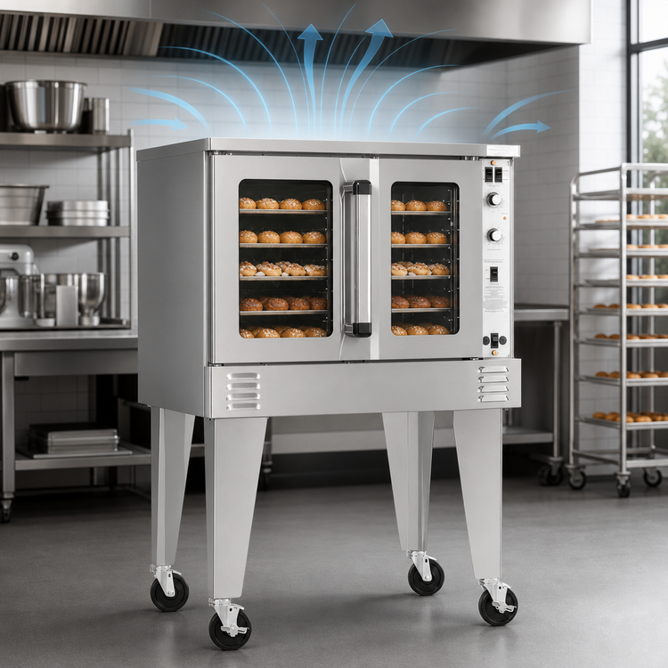 Product image #3 for Southbend Platinum Single Deck Bakery Depth Electric Convection Oven, 7.5 kW, Ventless