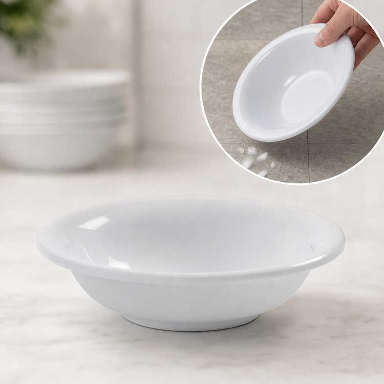 Product image #4 for American Metalcraft Jane Round White Melamine Fruit Bowl, 5 oz.