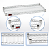 Thumbnail image #3 for EAGLEbrite Zinc 48 x 36 Inch Wire Shelf with QuadTruss Design, 800 lb Capacity