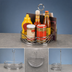 Thumbnail image #3 for Birdnest Semi-Round Chrome Wire Condiment Rack with Flat Back