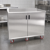 Thumbnail image #3 for Economy Two-Door Enclosed Stainless Steel Patient Tray Cart, 20-Tray Capacity