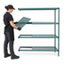 Thumbnail image #3 for Metro Super Erecta Pro Stationary Polymer Shelving Add-On Unit, 21 x 48 x 74 Inches, 4 Shelves