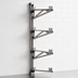 Thumbnail image #3 for Eagle Group Adjustable Post Wire Wall Mount Mid Unit for 24-Inch Shelves, Stainless Steel, 63-Inch Post