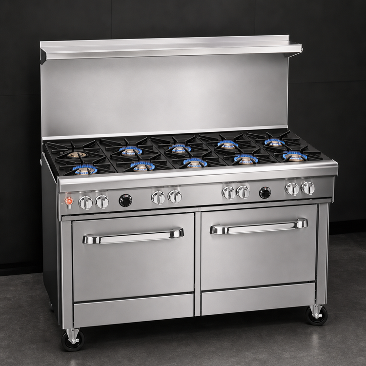 Product image #3 for Southbend Ultimate 48-Inch Gas Restaurant Range with 7 Open Burners and 2 Space Saver Ovens