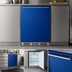 Thumbnail image #4 for Summit Appliance 5.1 Cu. Ft. Undercounter Refrigerator-Freezer with Reversible Cobalt Blue Door