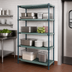 Thumbnail image #3 for Quantum 4-Tier Wire Plastic Mat Stationary Shelving Unit, 42