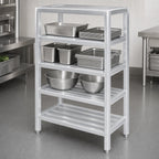 Thumbnail image #3 for Channel Manufacturing ED2048-4 4-Shelf Tubular Aluminum Dunnage Shelving Rack, 48W x 20D x 64H