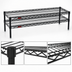 Thumbnail image #3 for Eagle QuadTruss 2-Tier Front Case Merchandise Wire Shelving Unit, 54 x 14 x 14 Inches, Black Epoxy