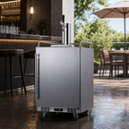 Thumbnail image #4 for Summit Commercial Summit Appliance BC74OSCOM Indoor/Outdoor Single-Tap Draft Beer Dispenser, Stainless Steel, 3 x 1/6-Barrel Keg Capacity