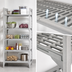 Thumbnail image #4 for Cambro Camshelving Premium 5-Tier Stationary Starter Polymer Shelving Unit, 21 x 24 x 84 Inches, Speckled Gray