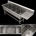 Thumbnail image #3 for John Boos Pro-Bowl 4-Compartment Freestanding Stainless Steel Sink with 30-Inch Right-Hand Drainboard
