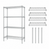 Thumbnail image #3 for Quantum 4-Shelf Wire Shelving Starter Kit, 54