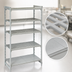 Thumbnail image #4 for Cambro Camshelving Premium 21 x 36 x 84-Inch 5-Shelf Stationary Starter Unit, Vented and Solid, Speckled Gray