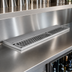 Thumbnail image #3 for Glastender 48-Inch Underbar Stainless Steel Drink Rail with Left Drain