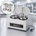 Thumbnail image #3 for Vollrath Cayenne Twin Well Countertop Rethermalizer Package with 2 Included 4-1/8 Qt Insets and Hinged Covers