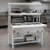 Thumbnail image #3 for Eagle Group 48 Inch Electric Hot Food Table, 3-Well Open Base with Double-Tier Flex-Master Overshelves