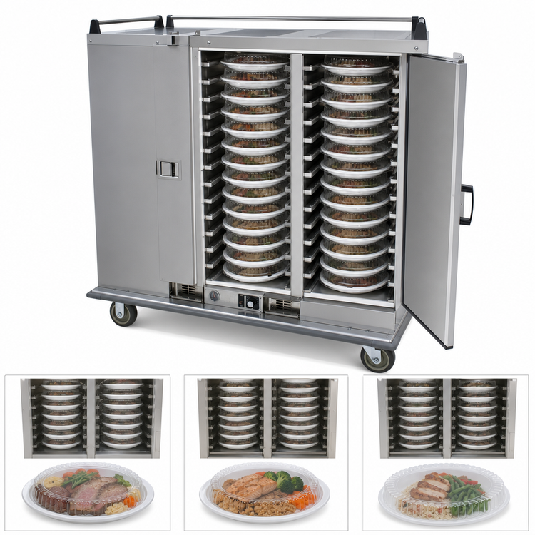 Product image #3 for Cres Cor EB-120 Mobile Insulated Heated Stainless Steel Banquet Holding Cabinet