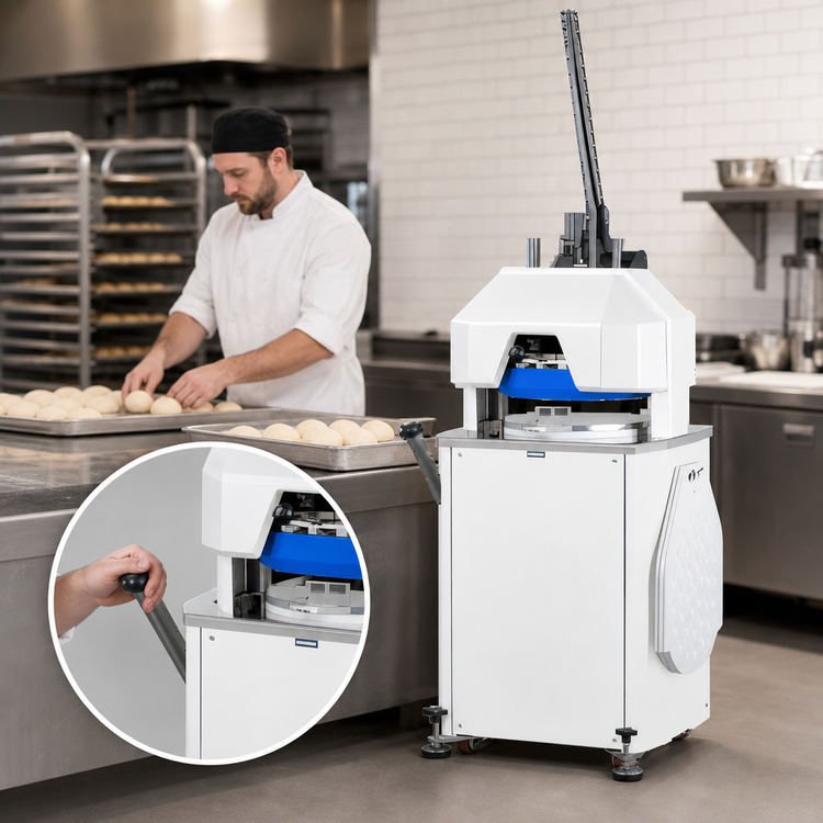 Product image #3 for Doyon DSA4436 Semi-Automatic Dough Divider/Rounder, 4 kg Capacity, 36 Pieces, 120V