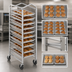 Thumbnail image #4 for Channel Mobile Stainless Steel Nesting End-Load Bun Pan Rack, 10-Pan Capacity, 20.5 x 26 x 70.25 Inches