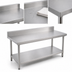 Thumbnail image #3 for Omcan Standard Series 72-Inch x 24-Inch Stainless Steel Work Table with 4-Inch Backsplash and Undershelf