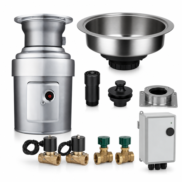 Product image #3 for InSinkErator SS-100 Small-Capacity 1 HP Stainless Steel Complete Disposer Package with 15-Inch Bowl and AquaSaver AS-101 Control Center