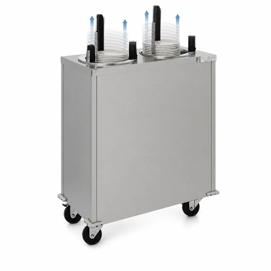 Two Self-Elevating Dispensing Tubes