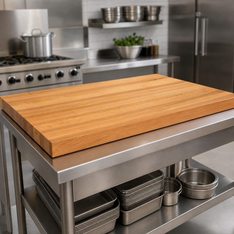 Product image #3 for John Boos Appalachian 60-Inch x 30-Inch x 1-1/2-Inch Edge Grain Red Oak Island Countertop with Varnique Finish