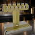 Thumbnail image #3 for Glastender Countertop Air-Cooled Tee Draft Dispensing Tower with 6 Faucets, Polished Brass Finish
