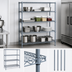 Thumbnail image #3 for Quantum 72-Inch Wide x 30-Inch Deep x 86-Inch High Wire Shelving Starter Kit, Gray Epoxy Antimicrobial Finish