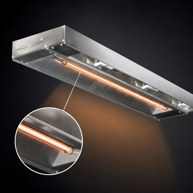 Product image #3 for Eagle RedHots 42-Inch Lighted Single Strip Heat Lamp, 120V, Standard Wattage