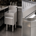 Thumbnail image #3 for Glastender DBHA-12 12-Inch Wide Stainless Steel Underbar Drainboard Half Cabinet with Locking Door