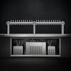 Thumbnail image #3 for Micro Matic USA Metropolis METRO-WM-24PSSKR 84-Inch Wall-Mount 24-Faucet Glycol-Cooled Draft Beer Tower, 3-Column Polished Stainless Steel