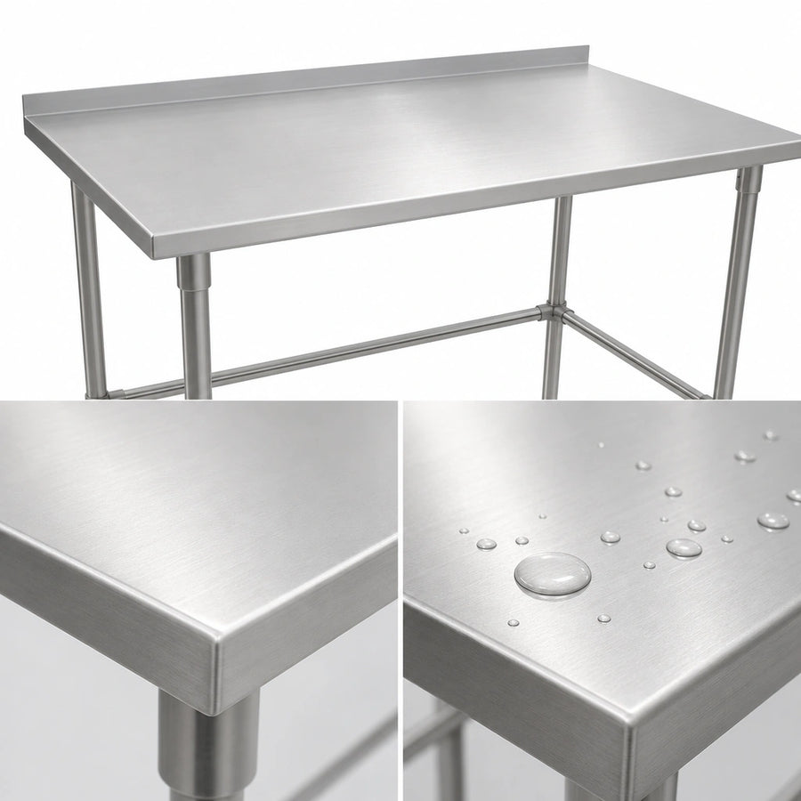 16-Gauge 300-Series Stainless Steel Top