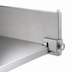 Thumbnail image #3 for Right-Hand Single Knob Stainless Steel Foot Bracket for Cantilevered Shelving, 24-Inch