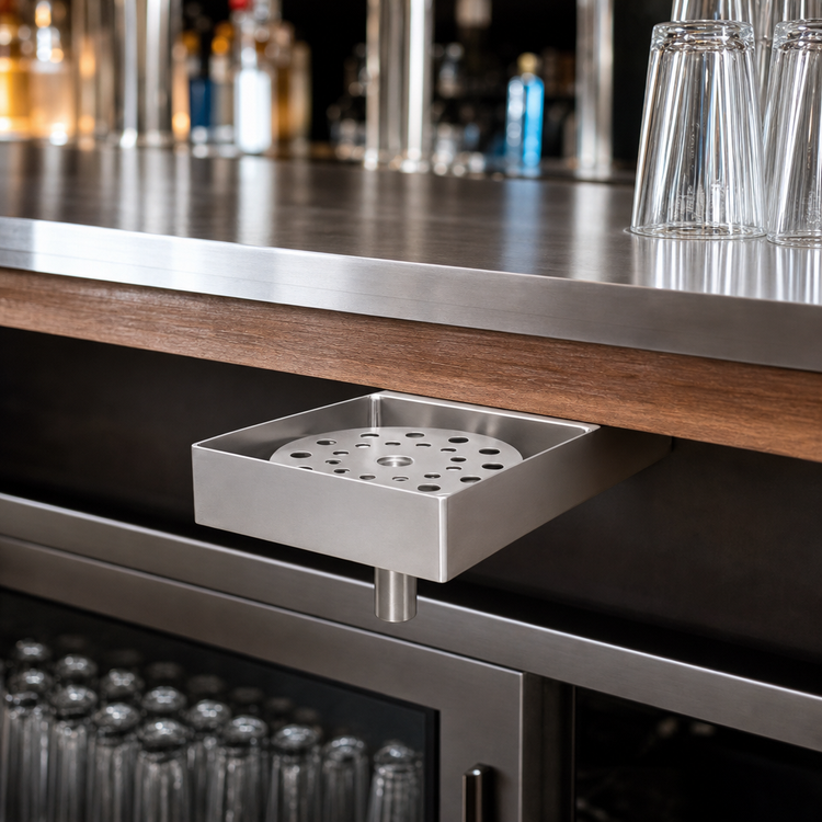 Product image #3 for Glastender Undercounter Mount Rinser Faucet, 5 x 9 Inch, Stainless Steel
