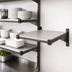 Thumbnail image #3 for Camshelving Elevation Series Wall-Mounted Solid Add-On Shelf Kit, 21 x 24 Inches, Brushed Graphite