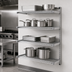 Thumbnail image #3 for Eagle Group 4-Tier Add-On Wire Shelving Unit, 48W x 18D x 63H, Stainless Steel Finish