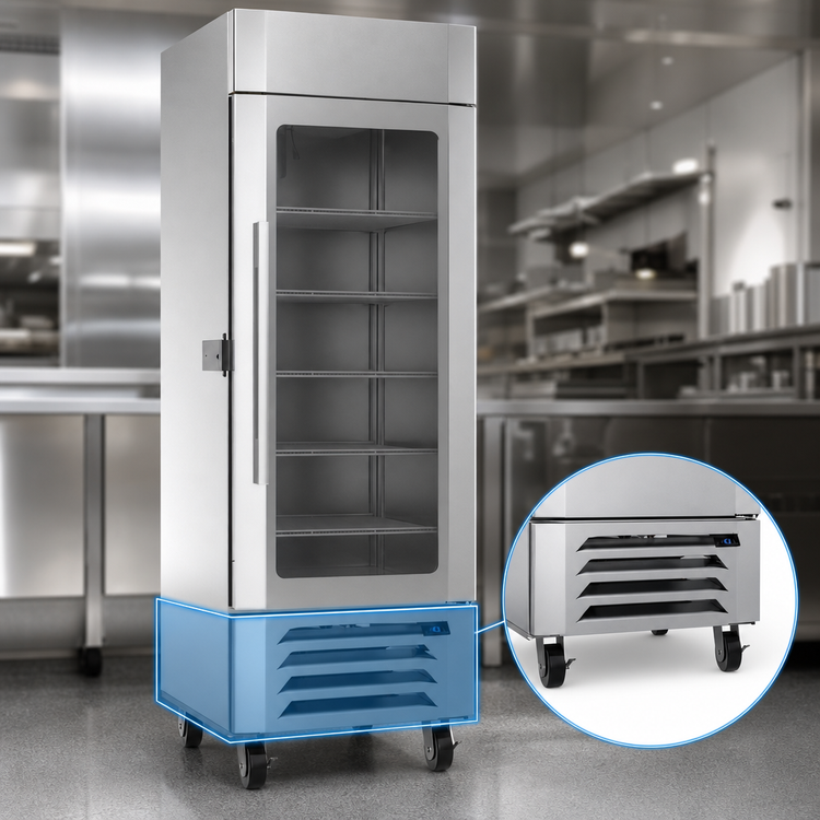 Product image #4 for Victory UltraSpec™ V-Core™ 25.5 Cu. Ft. One-Section Reach-In Glass Door Merchandiser Freezer