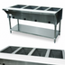 Thumbnail image #3 for Triumph Supreme 4-Well Open-Well Propane Gas Hot Food Table with Stainless Steel Top and Cutting Board Shelf