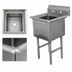 Thumbnail image #3 for Advance Tabco 1-Compartment Fabricated Sink with Legs, 16